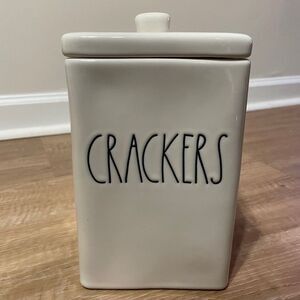 Rae Dunn Crackers Canister